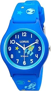 [Lorus] Seiko RRX45HX9 Boys' Analogue Quartz Watch with Silicone Strap, blue, Strap