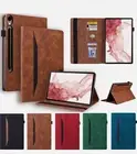 For Samsung Galaxy Tab S9 S8 S7 Plus S10 FE+ A9+ Tablet Folio Leather Case Cover