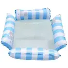 Floating Lounge Chair Adults Pool Air Mattress Pool Water Hammock (Light Blue) H