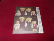 VOGUE #8959-BEAUTIFUL 9½" & 13" VOGUE BEAR WARDROBE & ACCESSORIES PATTERN FF