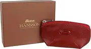 [Hansson] Men's Small Top Leather Coin Purse Pouch/Wallet Onesize Red