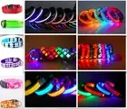 LED Glow Collar Dog Puppy Pet Flashing Light Safety Glow In The Dark FAST POST