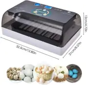 Automatic Egg Incubator Digital Auto-Turning Hatcher Incubator for Chick Duck UK