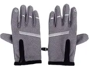iplusmile 1 Pair Ridding Gloves Motorcycle Gloves Sicherheitshandschuhe Fahradhandhandschuhe Herren Winterhandschuhe Fahrrad Schutzhandschuhe Winterhandschuhe Fabric Grey