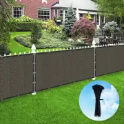 Houssity 2 FT Chain Link Fence Privacy Screen Balcony Deck Railing Kennel Cover