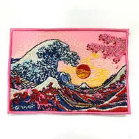 在飛比找有閑購物優惠-日本鶴 日式風格 浮世繪 刺繡貼布 電繡貼 背膠補丁 PAT