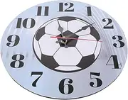 Parliky Decorative Hanging Clock Modern Silent Football Wall Clock for Living Room