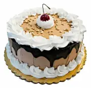 DEZICAKES Fake Cupcakes & Cake Artificial Food Chocolate Drizzle Cake