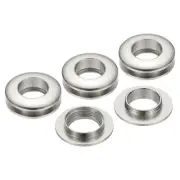 15.5mm(5/8 Inch) Brass Hole Eyelets, 4 Pcs Arc Surface Grommets, Silver Tone