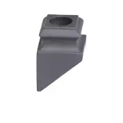 (Lot Of 6) Angled Base Shoes (16.3.16) w/ Set Screw for 9/16" Balusters, BLACK