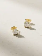 [David Yurman] David Yurman - Châtelaine 18-karat Gold Diamond Earrings - One size One size Gold
