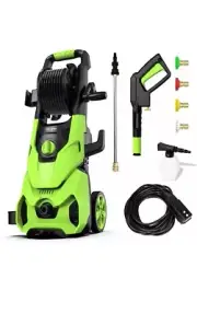 Electric Pressure Washer, 2150 Max PSI 2.6 GPM Washer with 4 Nozzles