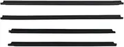 4Pcs Car Window Outer Weatherstrip Side Door Moulding Trim Seal Waterproof Pressure Strip Compatible for Toyota Fortuner 2004-2015