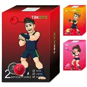 TEKXYZ Boxing Reflex Ball, 2 Difficulty Levels Boxing Ball with Headband, Perfec
