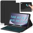 Backlit Keyboard Case for Samsung Galaxy Tab A9 8.7" SM-X110 WiFi 2023 Androi...