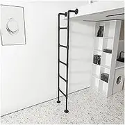 Dormitory Loft Ladder Bunk Bed Ladder Metal Twin Beds Ladders for Cabin Appartment Travel Trailer Camper Hook-on Climb Ladder