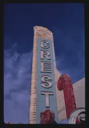 Crest Theater Fresno California Historic Americana Old Photo 1