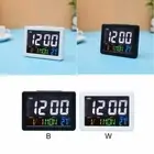 Clear Screen LED Clock Battery Operated Digital Clock Decor Desk Clock Bedside