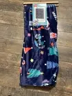 Christmas Disney Stitch Candy Cane Tree Plush Throw Blanket 50x70 NEW