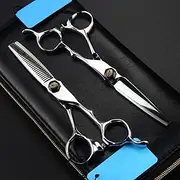 440c Steel 6 Silver Cut Hair Salon Scissors Cutting Barber Thinning Shears Hairdressing Scissors