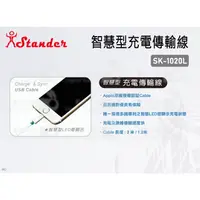 在飛比找蝦皮購物優惠-位小兔【Stander SK-1020L 智慧型充電傳輸線】