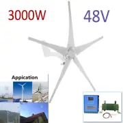 48V 3KW Wind Turbine Generator Solar With MPPT Charge Controller Regulator Kit