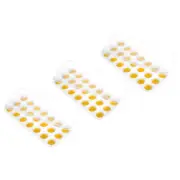 3 Pack Ice Cube Tray with Removable Lid, Plastic Ice Cube Molds, Yellow