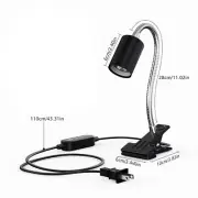 Reptile Heat Lamp, 25/50/75W Basking Spot Lamp for Aquarium, UVA UVB Clamp 360°