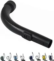 [cdipkif] Vacuum Plastic Bent End Hose Compatible with Miele Compact C1,C2,C3,S4,S5 Canister Vacuum Cleaner.Replacement for Vacuum Plastic Curved Handle Bent End Hose Wand