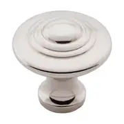 6537 Cupboard Knob Domed Polished Nickel D32xP29mm