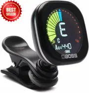TU-05 Clip-On Tuner Rechargeable for Guitar Bass Ukulele Chromatic High Contrast
