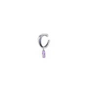 [ALAN CROCETTI] Blown Pink Drip Ear Cuff Silver
