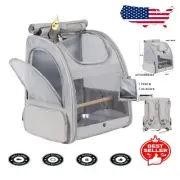 Convenient Grey Bird Travel Backpack with Privacy Cover & Easy Clean Design