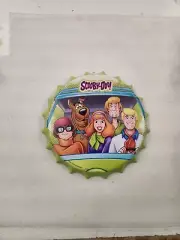 Scooby doo gang van bottle cap metal sign