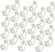 PLAFOPE 30Pcs Adorable Bunny Paper Clips Small Decorative Clips for Organizing Files and Documents Practical and