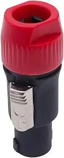 CCWUTQF Speaker Connector 4 Core Professional Audio Power Plug Speakon Connectors(C-Red)