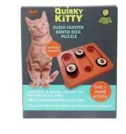 Quirky Kitty Sushi Hunter Bento Box Puzzle With Catnip Pounce NEW!!