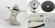 2-3/4" Full Bullnose V70 Router Bit 18+1 PCS 5" stone granite marble polish pad