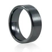 Stanton Made For Men Black Zirconium Ring