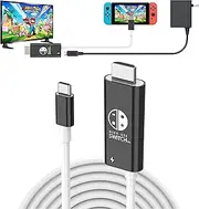 Switch Dock HDMI Cable 4K Video Output 100W PD Fast Charge for Switch/OLED 2M Conversion Cable for TV Docking Mode on Switch/OLED,Steam Deck, Smartphones,PC