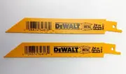Dewalt Straight Back Bi-Metal 6" x 24 TPI Reciprocating Saw Blades 2pcs DW4813