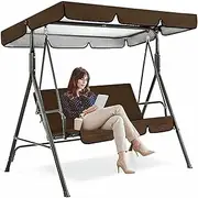 Replacement Cover for Patio Swing, Waterproof, Resistant to UV Rays, for Swing Chair, Patio Hammock Cover