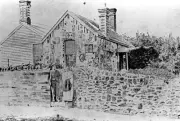 People Outside the Old Curiosity Shop Ballarat 1895 Australia OLD PHOTO