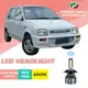 2pcs PERODUA Kancil/Kenari/Kelisa 汽車 LED 大燈燈泡 6000K 白色 H4 高/