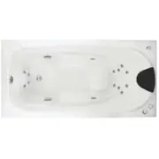 1690/1800*850*515mm Elise Spa Bath Tub 16 jets White Acrylic drop in