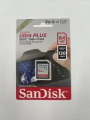 SANDISK ULTRA PLUS SDXC UHS-I CARD 64GB NEW SDSDUW3-064G-AP6IN