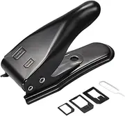 Vsenkes Sim Card Cutter with Adapters and Eject Pin, Portable Convenient 2 in 1 Nano and Micro Sim Cutter for Phone Accessories