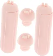 2 Pcs Nail Pens Set Nail Art Tools Silicone French Tip Stamper Heads Replacement Scrapers for Home Manicure