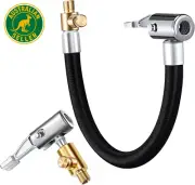 Locking Tire Chuck, 23 Inch/60Cm Tire Inflator Extension Tube Tyre Pump Quick In