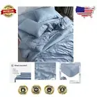 Organic Cooling Bamboo Sheets Set - High GSM for Ultimate Comfort - Sky Cal King
